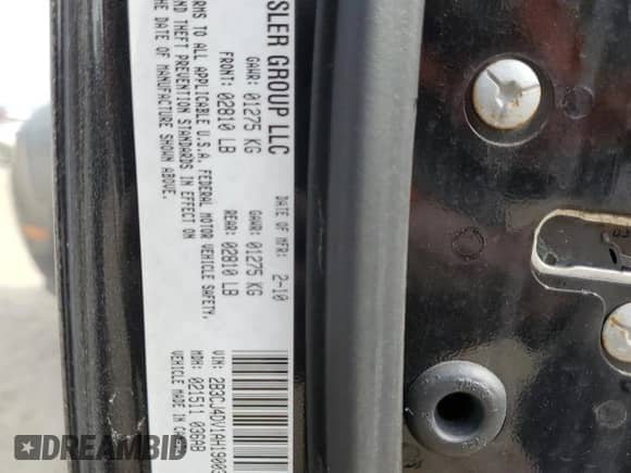 ✅ 2010 Dodge Challenger SE • VIN: 2B3CJ4DV1AH190039 • Lot: 76361104. Wystawiony na Copart z przebiegiem 96 584 mil. Bezpłatny archiwum sprzedaży aukcyjnych z USA i szczegółowy raport historii pojazdu na DreamBid. Zdjęcie 12.