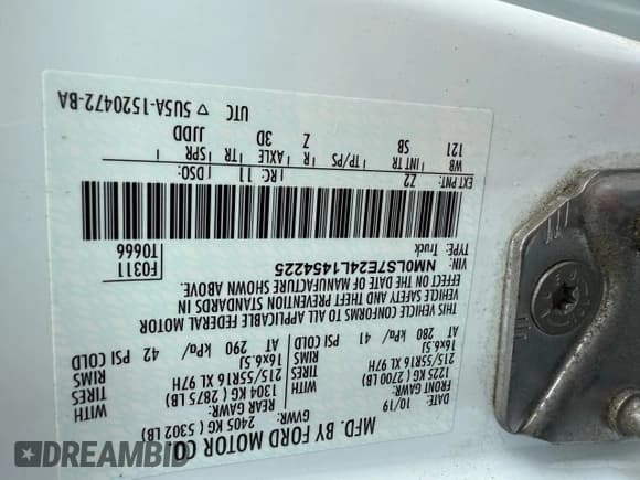 ✅ 2020 Ford Transit Connect XL • VIN: NM0LS7E24L1454225 • Lot: 61792425. Wystawiony na Copart z przebiegiem 121 620 mil. Bezpłatny archiwum sprzedaży aukcyjnych z USA i szczegółowy raport historii pojazdu na DreamBid. Zdjęcie 10.