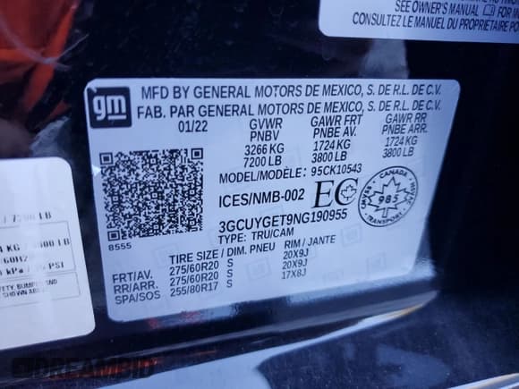 ✅ 2022 Chevrolet Silverado 1500 LTZ • VIN: 3GCUYGET9NG190955 • Lot: 75223464. Wystawiony na Copart z przebiegiem 19 225 mil. Bezpłatny archiwum sprzedaży aukcyjnych z USA i szczegółowy raport historii pojazdu na DreamBid. Zdjęcie 12.