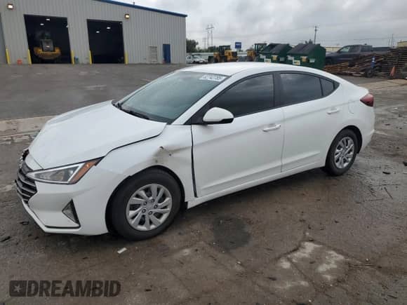 2019 Hyundai Elantra SE with VIN 5NPD74LF5KH425675, listed as a Copart auction lot 82742785 with 99,115 mi miles and Salvage title. Bid and sale history available at DreamBid. Image 1.