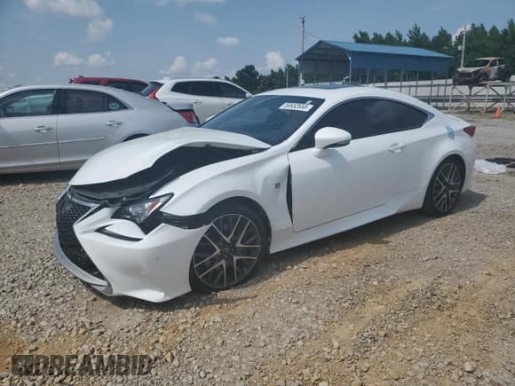 ✅ 2017 Lexus RC 200t • VIN: JTHHA5BC9H5007109 • Lot: 60424705. Listed on Copart with 52,543 mi. Free auction sales archive from the USA and detailed vehicle history report at DreamBid. Image 1.