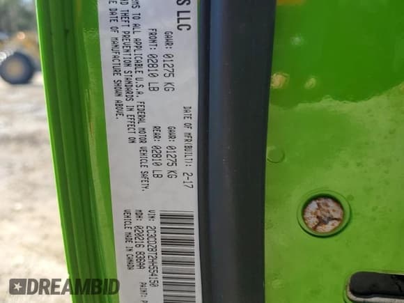 ✅ 2017 Dodge Challenger R/T Plus • VIN: 2C3CDZBT2HH554150 • Lot: 86804494. Listed on Copart with 50,882 mi. Free auction sales archive from the USA and detailed vehicle history report at DreamBid. Image 12.