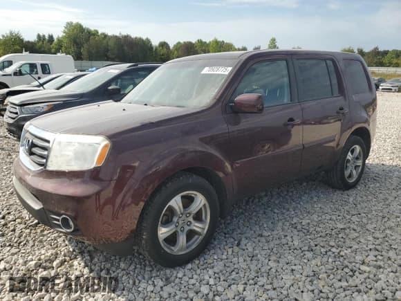 ✅ 2012 Honda Pilot EX-L • VIN: 5FNYF4H73CB060399 • Лот: 70928775. Опубликован ранее на Copart с пробегом 156 818 миль. Бесплатный доступ к архиву аукционных продаж из США и подробный отчёт об истории автомобиля на DreamBid. Изображение 1.