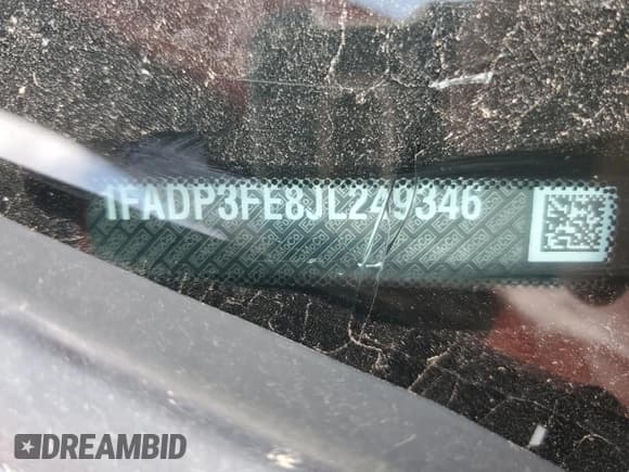 ✅ 2018 Ford Focus SE • VIN: 1FADP3FE8JL249346 • Lot: 82238295. Listed on Copart with Not provided. Free auction sales archive from the USA and detailed vehicle history report at DreamBid. Image 12.