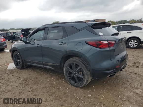 2019 Chevrolet Blazer RS z VIN 3GNKBJRS1KS669748, wystawiony jako Copart lot #82110095 z przebiegiem 120 996 mil mil oraz Szkoda całkowita • Salvage title. Historia ofert i sprzedaży dostępna na DreamBid. Obrazek 2.