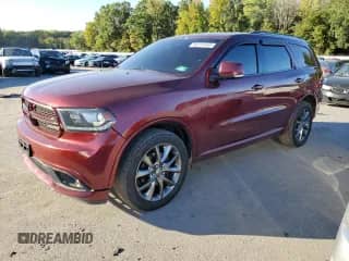 2017 Dodge Durango GT z VIN 1C4RDJDG7HC854972, wystawiony jako Copart lot #84731455 z przebiegiem 160 764 mil mil oraz Czysty tytuł • Clean title. Historia ofert i sprzedaży dostępna na DreamBid. Obrazek 1.