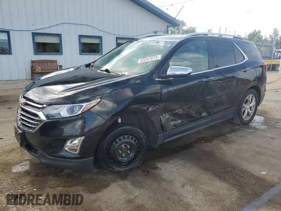 2018 Chevrolet Equinox Premier с VIN 3GNAXPEUXJL154361, выставлен на аукционе Copart как лот 63257075 с пробегом 123 677 миль миль и Списание • Salvage title. История ставок и продаж доступна на DreamBid. Изображение 1.