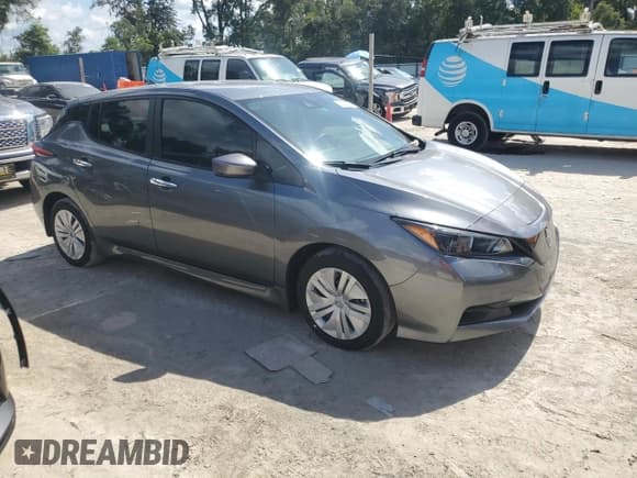 ✅ 2023 Nissan LEAF S • VIN: 1N4AZ1BV9PC558405 • Lot: 67268505. Listed on Copart with 19,706 mi. Free auction sales archive from the USA and detailed vehicle history report at DreamBid. Image 4.
