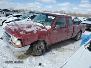 ✅ 1998 Ford Ranger XL • VIN: 1FTYR14CXWPA52707 • Lot: 45337355. Listed on Copart with 187,485 mi. Free auction sales archive from the USA and detailed vehicle history report at DreamBid. Image 1.