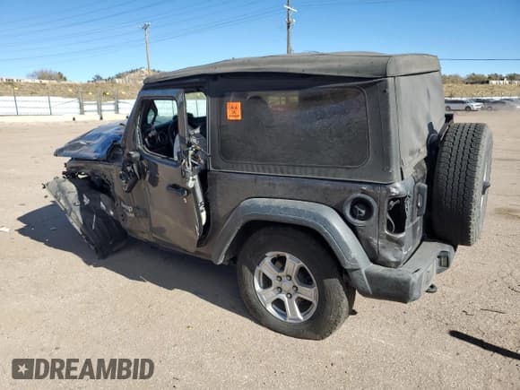 ✅ 2018 Jeep Wrangler Sport S • VIN: 1C4GJXAG4JW164978 • Lot: 80928264. Listed on Copart with Not provided. Free auction sales archive from the USA and detailed vehicle history report at DreamBid. Image 2.