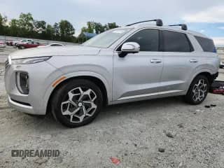 2021 Hyundai Palisade Calligraphy с VIN KM8R74HE3MU331353, выставлен на аукционе Copart как лот 70141705 с пробегом 87 678 миль миль и Списание • Salvage title. История ставок и продаж доступна на DreamBid. Изображение 1.