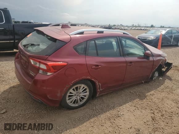 ✅ 2017 Subaru Impreza Premium • VIN: 4S3GTAB68H3705765 • Lot: 66878695. Listed on Copart with Not provided. Free auction sales archive from the USA and detailed vehicle history report at DreamBid. Image 3.
