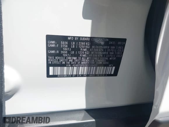 ✅ 2025 Subaru Outback Touring XT • VIN: 4S4BTGPD2S3139402 • Лот: 42438957. Опубликован ранее на IAAI с пробегом 8 235 миль. Бесплатный доступ к архиву аукционных продаж из США и подробный отчёт об истории автомобиля на DreamBid. Изображение 9.