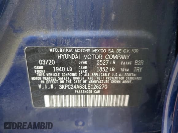 ✅ 2020 Hyundai Accent SE • VIN: 3KPC24A63LE126270 • Лот: 49866145. Опубликован ранее на Copart с пробегом 58 227 миль. Бесплатный доступ к архиву аукционных продаж из США и подробный отчёт об истории автомобиля на DreamBid. Изображение 12.