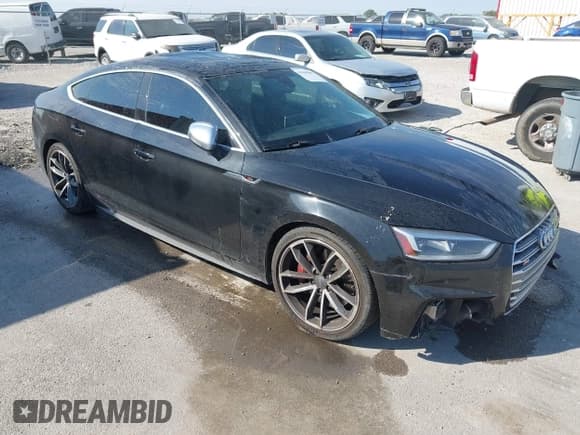 ✅ 2018 Audi S5 Sportback Prestige • VIN: WAUC4CF59JA034761 • Lot: 43444805. Listed on IAAI with 170,121 mi. Free auction sales archive from the USA and detailed vehicle history report at DreamBid. Image 1.