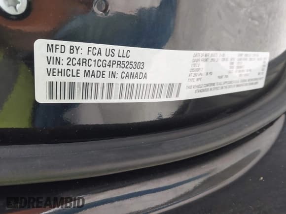 ✅ 2023 Chrysler Voyager LX • VIN: 2C4RC1CG4PR525303 • Lot: 43501227. Wystawiony na IAAI z przebiegiem 65 829 mil. Bezpłatny archiwum sprzedaży aukcyjnych z USA i szczegółowy raport historii pojazdu na DreamBid. Zdjęcie 9.