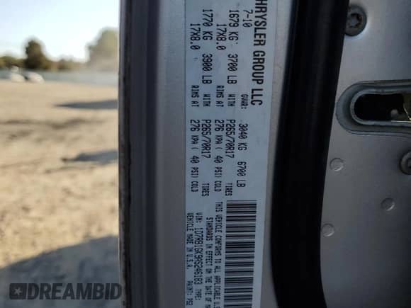 2010 Dodge 1500 ST с VIN 1D7RB1GK9AS246183, выставлен на аукционе Copart как лот 77095254 с пробегом 203 719 миль миль и Списание • Salvage title. История ставок и продаж доступна на DreamBid. Изображение 13.