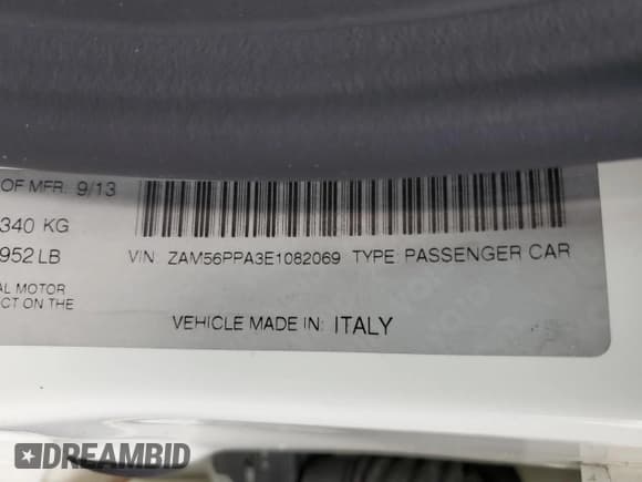 ✅ 2014 Maserati Quattroporte GTS • VIN: ZAM56PPA3E1082069 • Лот: 44250775. Опубликован ранее на Copart с пробегом 28 710 миль. Бесплатный доступ к архиву аукционных продаж из США и подробный отчёт об истории автомобиля на DreamBid. Изображение 14.