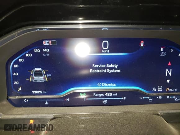 ✅ 2025 Chevrolet Silverado 1500 • VIN: 3GCPKDEK5SG134768 • Лот: 70582685. Опубликован ранее на Copart с пробегом 33 625 миль. Бесплатный доступ к архиву аукционных продаж из США и подробный отчёт об истории автомобиля на DreamBid. Изображение 9.