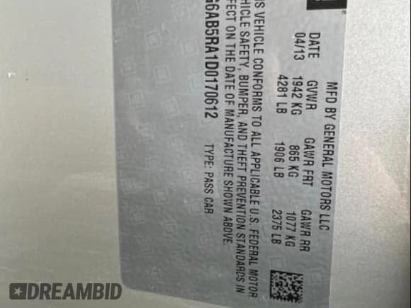 ✅ 2013 Cadillac ATS Luxury • VIN: 1G6AB5RA1D0170612 • Lot: 43795779. Wystawiony na IAAI z przebiegiem 175 903 mil. Bezpłatny archiwum sprzedaży aukcyjnych z USA i szczegółowy raport historii pojazdu na DreamBid. Zdjęcie 8.