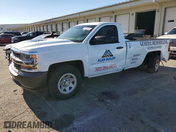 ✅ 2016 Chevrolet Silverado 1500 Work Truck • VIN: 1GCNCNEH8GZ117758 • Лот: 89723915. Опубликован ранее на Copart с пробегом 108 136 миль. Бесплатный доступ к архиву аукционных продаж из США и подробный отчёт об истории автомобиля на DreamBid. Изображение 1.