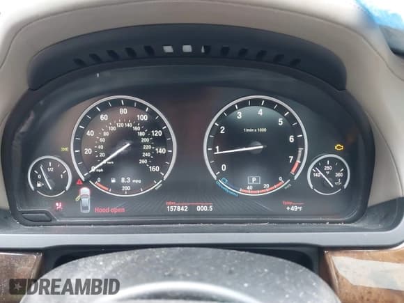 ✅ 2013 BMW 7 Series 750Li xDrive • VIN: WBAYF8C56DD140816 • Lot: 41709920. Listed on IAAI with 157,842 mi. Free auction sales archive from the USA and detailed vehicle history report at DreamBid. Image 7.