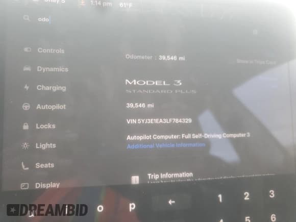 ✅ 2020 Tesla Model 3 Standard Range Plus • VIN: 5YJ3E1EA3LF784329 • Lot: 90234435. Wystawiony na Copart z przebiegiem 39 546 mil. Bezpłatny archiwum sprzedaży aukcyjnych z USA i szczegółowy raport historii pojazdu na DreamBid. Zdjęcie 9.