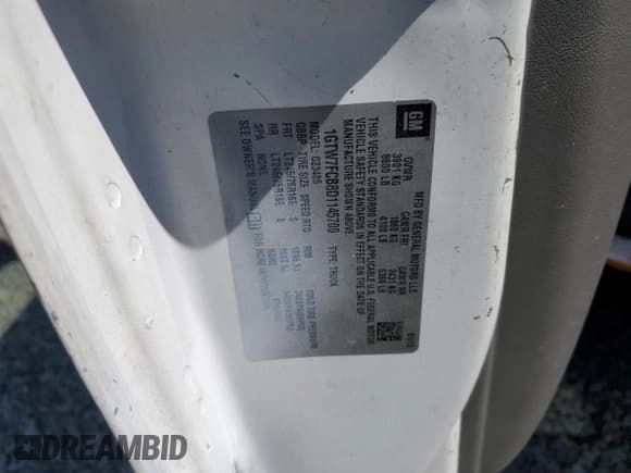 ✅ 2013 GMC Savana • VIN: 1GTW7FCB8D1145700 • Lot: 55099985. Wystawiony na Copart z przebiegiem 46 127 mil. Bezpłatny archiwum sprzedaży aukcyjnych z USA i szczegółowy raport historii pojazdu na DreamBid. Zdjęcie 13.