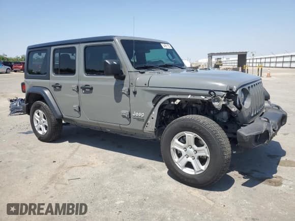 ✅ 2021 Jeep Wrangler Unlimited Sport S • VIN: 1C4HJXDN7MW527762 • Lot: 54991125. Listed on Copart with 83,382 mi. Free auction sales archive from the USA and detailed vehicle history report at DreamBid. Image 4.
