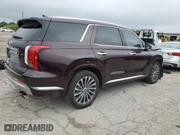 2024 Hyundai Palisade Calligraphy z VIN KM8R7DGE0RU734487, wystawiony jako Copart lot #64662714 z przebiegiem 6 034 mil mil oraz Szkoda całkowita • Salvage title. Historia ofert i sprzedaży dostępna na DreamBid. Obrazek 3.