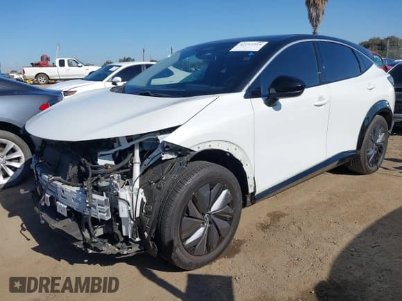 ✅ 2023 Nissan ARIYA Venture+ • VIN: JN1BF0AA0PM405456 • Lot: 42297314. Listed on IAAI with 25,883 mi. Free auction sales archive from the USA and detailed vehicle history report at DreamBid. Image 2.