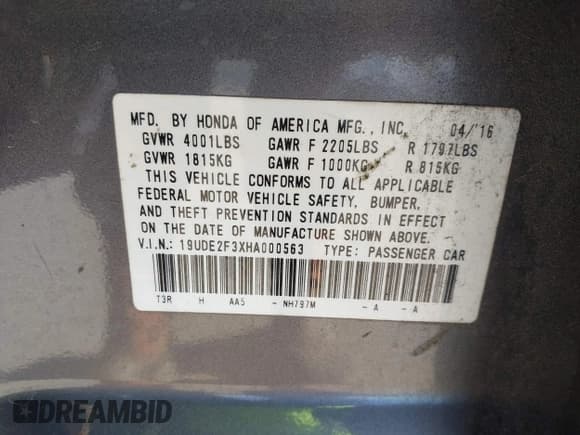 ✅ 2017 Acura ILX • VIN: 19UDE2F3XHA000563 • Lot: 43720857. Wystawiony na IAAI z przebiegiem 151 367 mil. Bezpłatny archiwum sprzedaży aukcyjnych z USA i szczegółowy raport historii pojazdu na DreamBid. Zdjęcie 9.