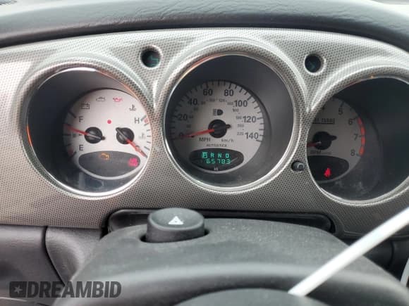 ✅ 2004 Chrysler PT Cruiser GT • VIN: 3C8FY78G14T355165 • Lot: 55502235. Listed on Copart with 65,783 mi. Free auction sales archive from the USA and detailed vehicle history report at DreamBid. Image 9.