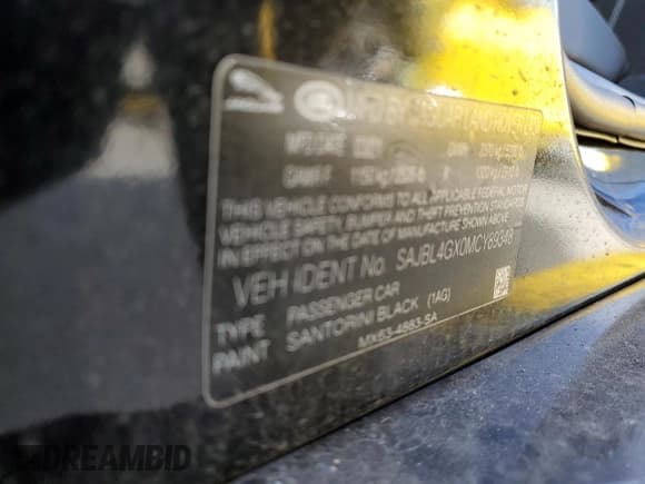 ✅ 2021 Jaguar XF R-Dynamic SE • VIN: SAJBL4GX0MCY89348 • Lot: 57605435. Wystawiony na Copart z przebiegiem 90 737 mil. Bezpłatny archiwum sprzedaży aukcyjnych z USA i szczegółowy raport historii pojazdu na DreamBid. Zdjęcie 13.