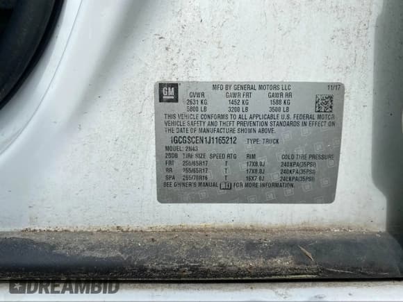 ✅ 2018 Chevrolet Colorado 2WD LT • VIN: 1GCGSCEN1J1165212 • Лот: 42221835. Опубликован ранее на IAAI с пробегом 169 334 миль. Бесплатный доступ к архиву аукционных продаж из США и подробный отчёт об истории автомобиля на DreamBid. Изображение 9.