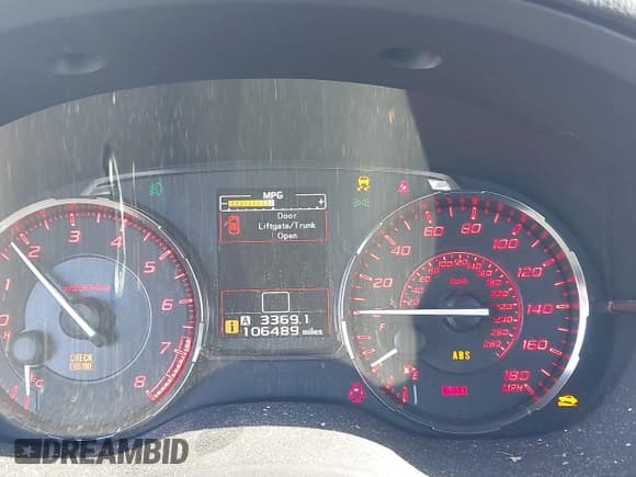 ✅ 2015 Subaru WRX • VIN: JF1VA1A66F9816667 • Lot: 42983062. Listed on IAAI with 106,489 mi. Free auction sales archive from the USA and detailed vehicle history report at DreamBid. Image 7.