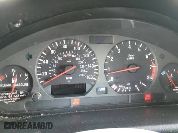 1997 BMW 3 Series M3s z VIN WBSCD9326VEE06423, wystawiony jako Copart lot #54953975 z przebiegiem 193 185 mil mil oraz Szkoda całkowita • Salvage title. Historia ofert i sprzedaży dostępna na DreamBid. Obrazek 9.