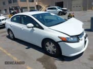 ✅ 2012 Honda Civic • VIN: JHMFB4F22CS000948 • Lot: 42661066. Wystawiony na IAAI z przebiegiem 70 709 mil. Bezpłatny archiwum sprzedaży aukcyjnych z USA i szczegółowy raport historii pojazdu na DreamBid. Zdjęcie 1.
