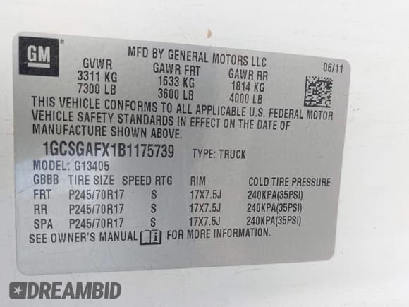 ✅ 2011 Chevrolet Express Cargo • VIN: 1GCSGAFX1B1175739 • Lot: 43458555. Wystawiony na IAAI z przebiegiem 95 298 mil. Bezpłatny archiwum sprzedaży aukcyjnych z USA i szczegółowy raport historii pojazdu na DreamBid. Zdjęcie 9.