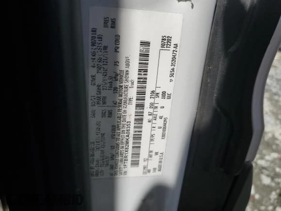 ✅ 2021 Ford Transit Cargo • VIN: 1FTBR1X82MKA08353 • Lot: 58431105. Listed on Copart with 100,195 mi. Free auction sales archive from the USA and detailed vehicle history report at DreamBid. Image 13.