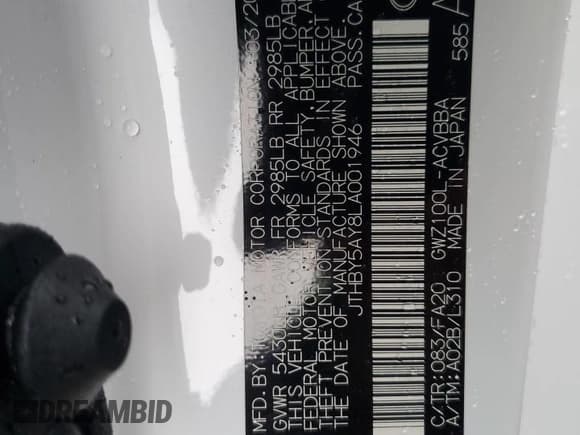 ✅ 2020 Lexus LC 500h • VIN: JTHBY5AY8LA001946 • Lot: 73970204. Wystawiony na Copart z przebiegiem Nie podano. Bezpłatny archiwum sprzedaży aukcyjnych z USA i szczegółowy raport historii pojazdu na DreamBid. Zdjęcie 13.