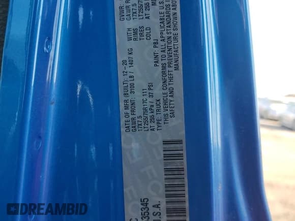 ✅ 2021 Jeep Gladiator Sport S • VIN: 1C6HJTAGXML535345 • Лот: 49138295. Опубликован ранее на Copart с пробегом 31 785 миль. Бесплатный доступ к архиву аукционных продаж из США и подробный отчёт об истории автомобиля на DreamBid. Изображение 12.