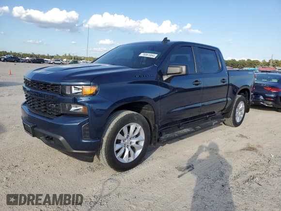 ✅ 2021 Chevrolet Silverado 1500 Custom • VIN: 3GCPYBEK5MG240739 • Lot: 76061864. Wystawiony na Copart z przebiegiem 32 661 mil. Bezpłatny archiwum sprzedaży aukcyjnych z USA i szczegółowy raport historii pojazdu na DreamBid. Zdjęcie 1.