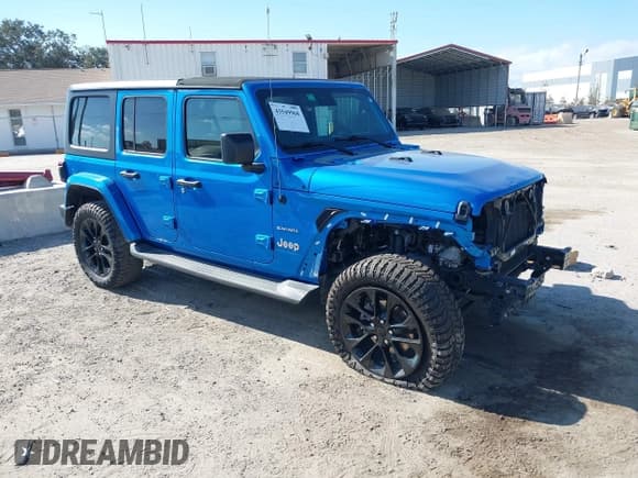 ✅ 2023 Jeep Wrangler Sahara • VIN: 1C4JJXP61PW514693 • Lot: 43549968. Listed on IAAI with 36,030 mi. Free auction sales archive from the USA and detailed vehicle history report at DreamBid. Image 1.