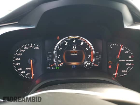 2014 Chevrolet Corvette 3LT z VIN 1G1YF2D79E5109175, wystawiony jako Copart lot #69514604 z przebiegiem 17 514 mil mil oraz Czysty tytuł • Clean title. Historia ofert i sprzedaży dostępna na DreamBid. Obrazek 9.