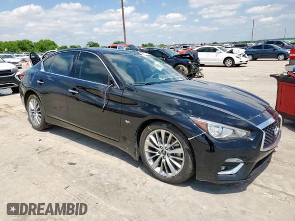 ✅ 2020 Infiniti Q50 Luxe • VIN: JN1EV7AP6LM203678 • Lot: 56122165. Listed on Copart with 50,879 mi. Free auction sales archive from the USA and detailed vehicle history report at DreamBid. Image 4.