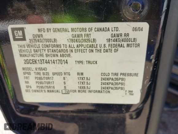 ✅ 2004 Chevrolet Silverado 1500 LS • VIN: 2GCEK13T441417014 • Lot: 41862989. Wystawiony na IAAI z przebiegiem 219 205 mil. Bezpłatny archiwum sprzedaży aukcyjnych z USA i szczegółowy raport historii pojazdu na DreamBid. Zdjęcie 9.