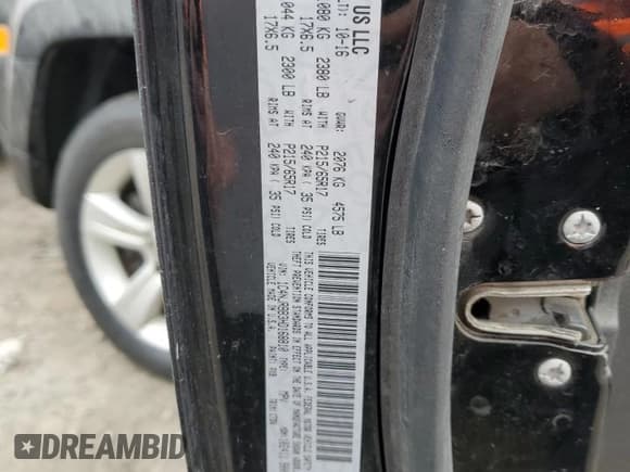 ✅ 2017 Jeep Patriot 75th Anniversary • VIN: 1C4NJRBB3HD168810 • Lot: 48036725. Listed on Copart with 108,016 mi. Free auction sales archive from the USA and detailed vehicle history report at DreamBid. Image 13.