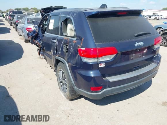 2017 Jeep Grand Cherokee Limited z VIN 1C4RJEBG4HC773771, wystawiony jako IAAI lot #43398095 z przebiegiem Nie podano mil oraz . Historia ofert i sprzedaży dostępna na DreamBid. Obrazek 3.