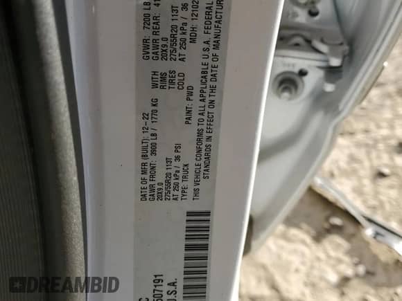 2023 Ram 1500 Limited с VIN 1C6SRFHM6PN507191, выставлен на аукционе Copart как лот 42540315 с пробегом Не указан миль и Списание • Salvage title. История ставок и продаж доступна на DreamBid. Изображение 13.